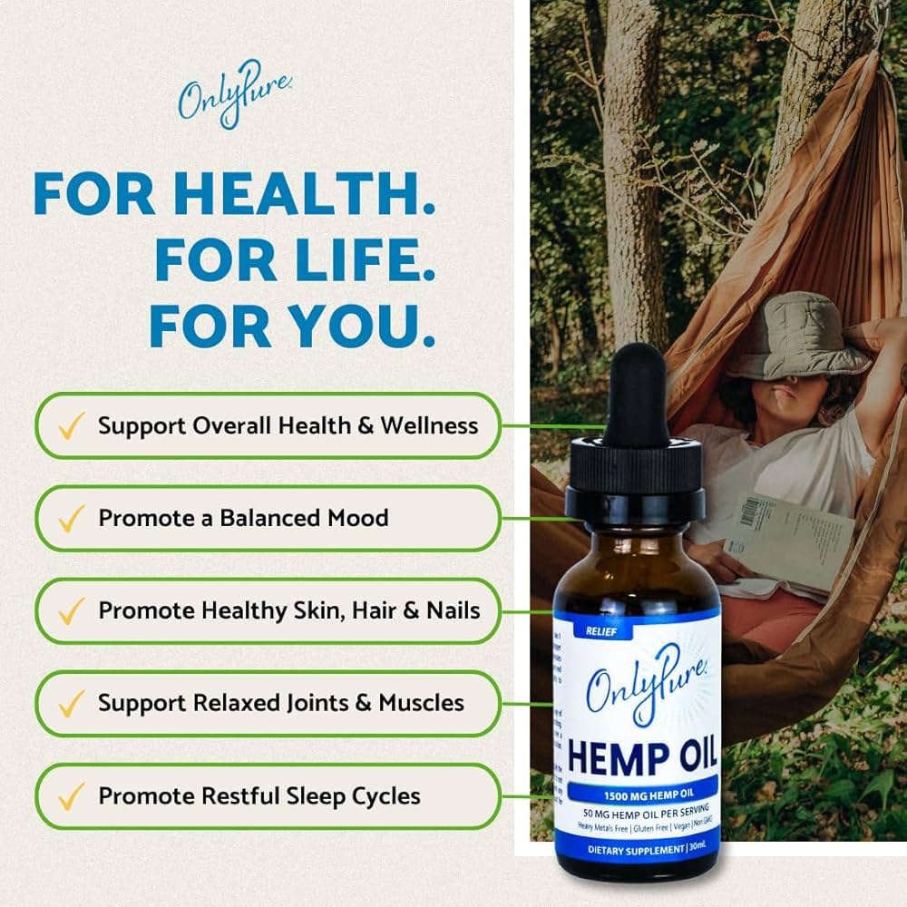 Hemp oil supplement capsules